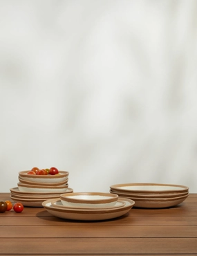 Tara Melamine Dinnerware (12-Piece Set) -  - Dinnerware tableware promo