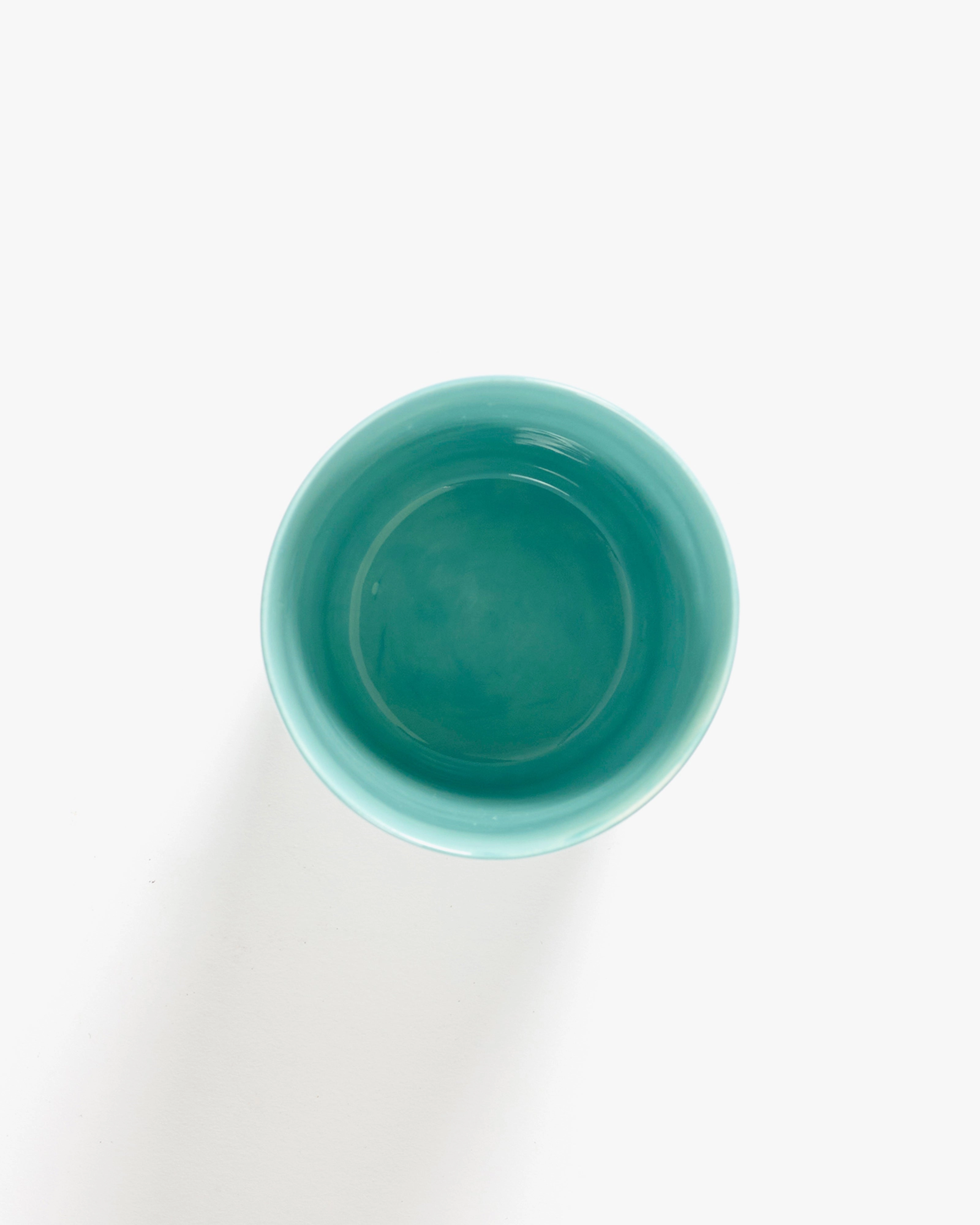 Tea cup 11.16 OZ azure - red stripes Feast