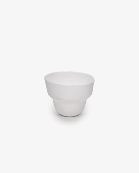 Tea cup set of 3 white Perfect Imperfection Dinnerware tableware outlet