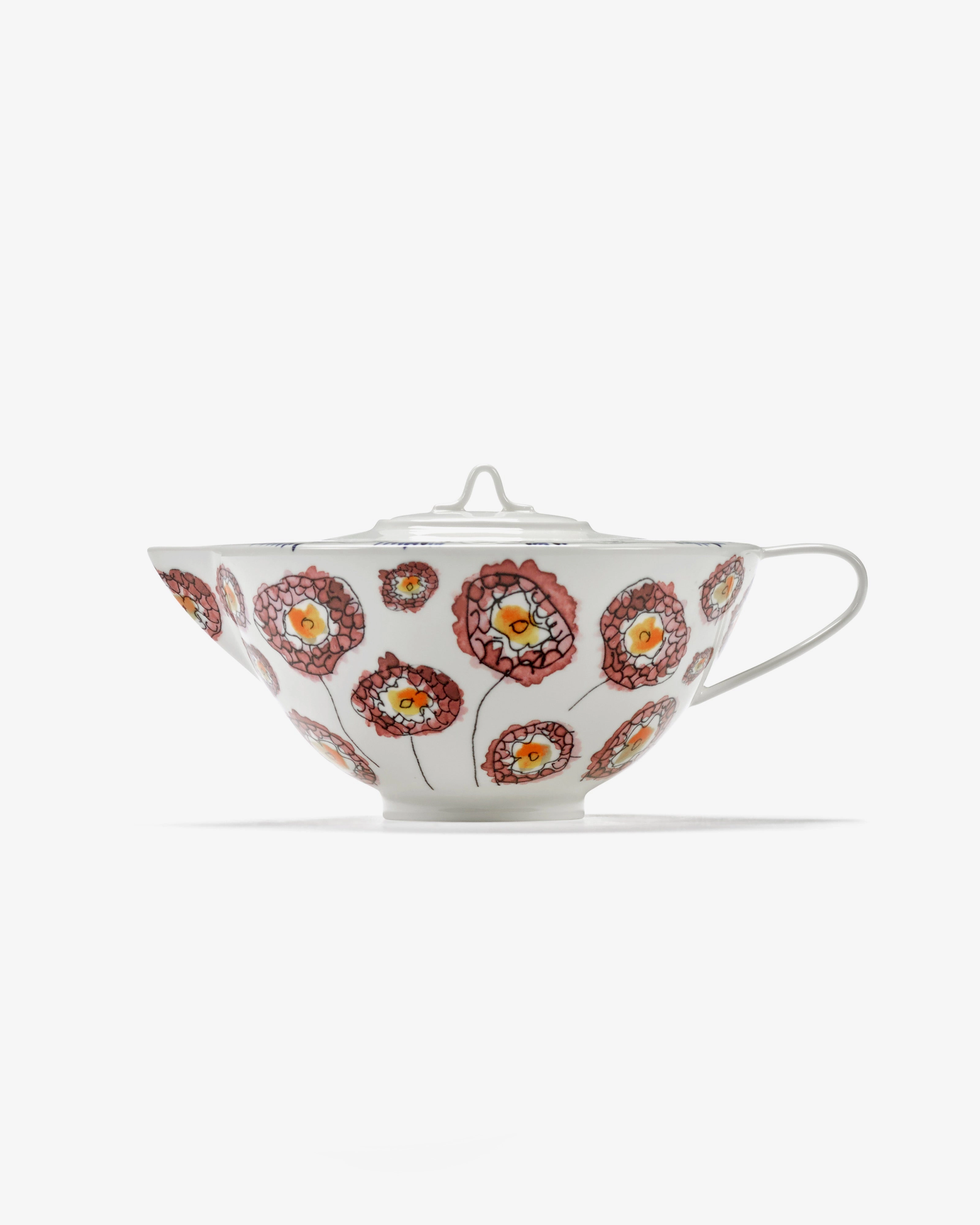 Tea pot Anemone milk Midnight Flowers