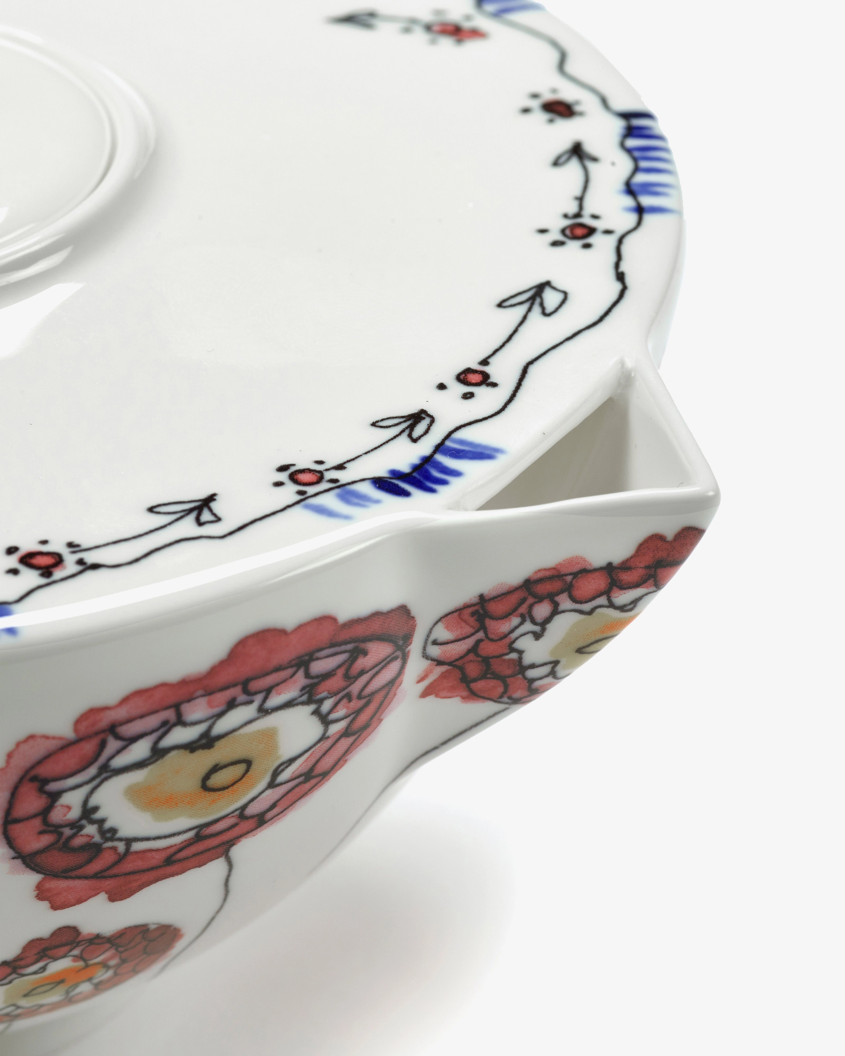 Tea pot Anemone milk Midnight Flowers