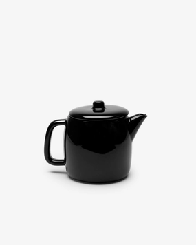 Tea pot glazed black Passe-partout Dinnerware tableware outlet