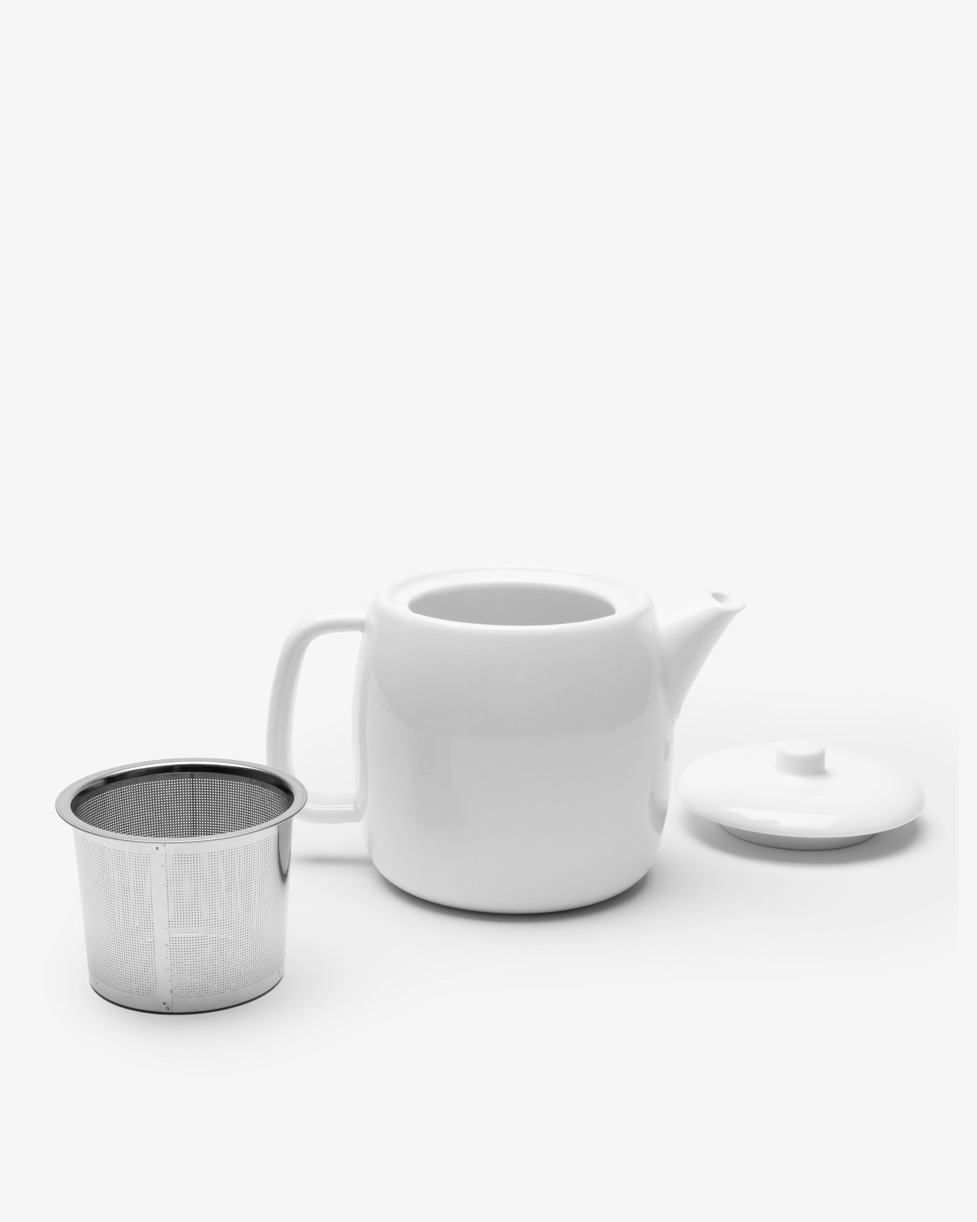 Tea pot white glazed Passe-partout