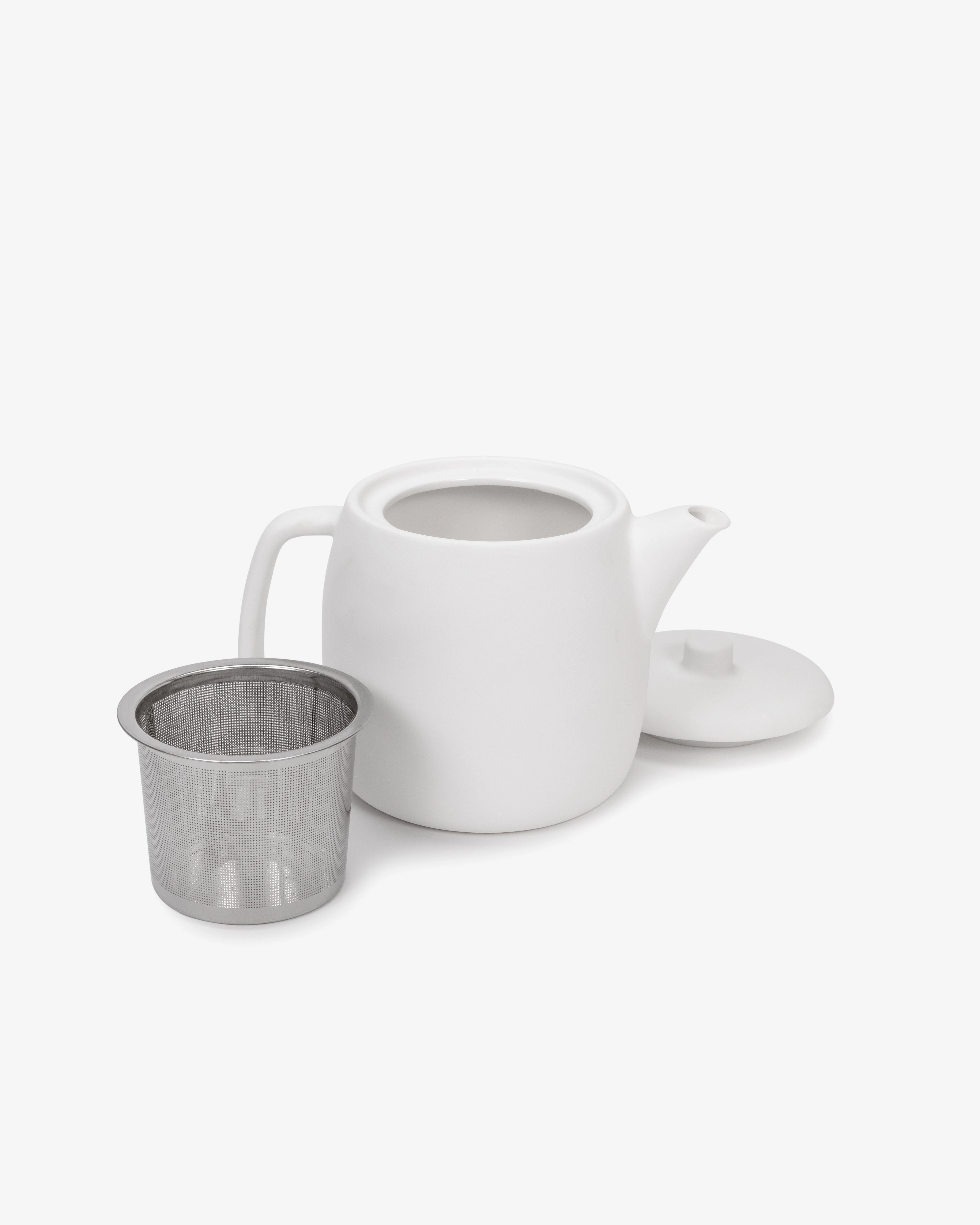 Tea pot white matt Passe-partout