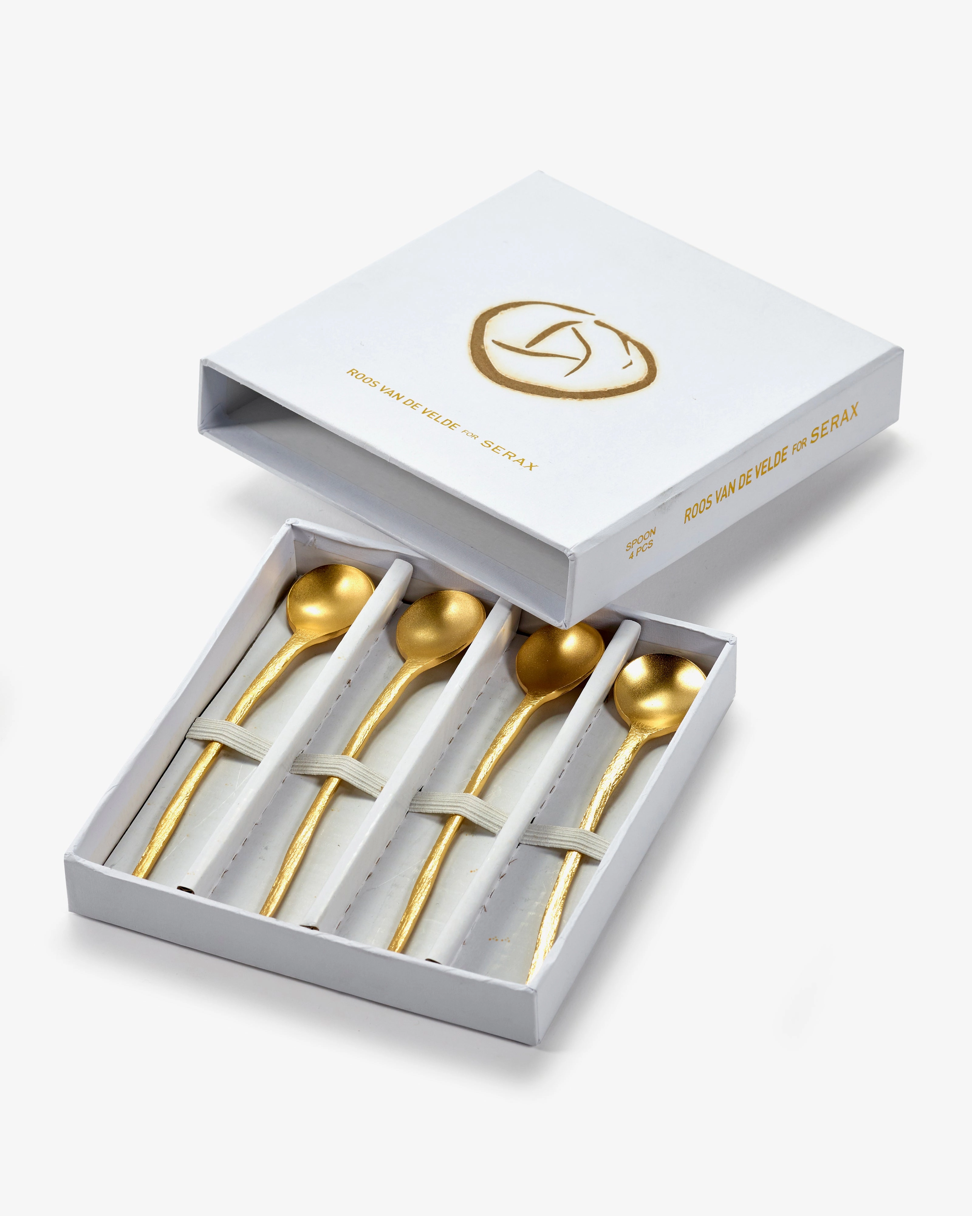 Tea spoon giftbox set 4 pcs gold