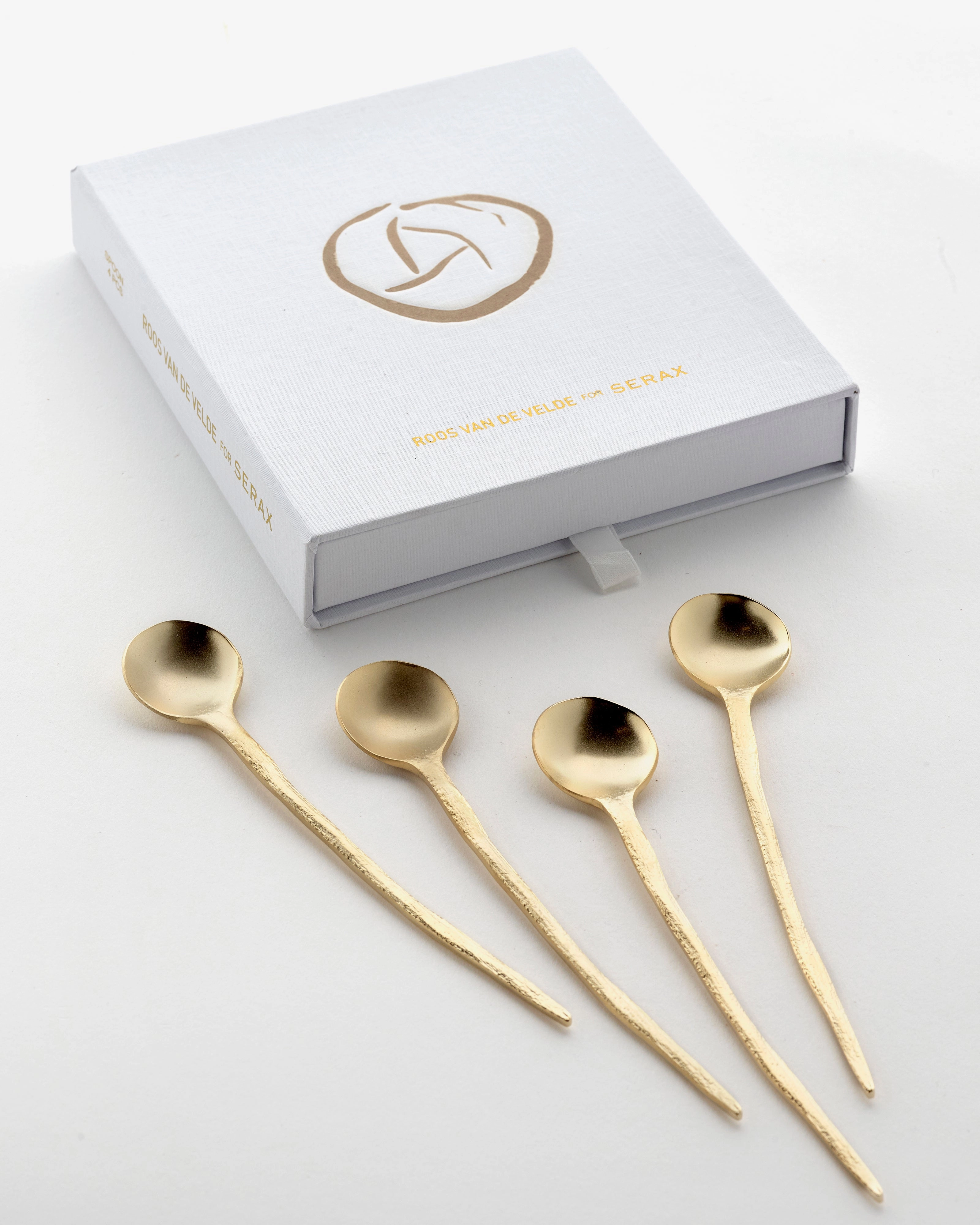 Tea spoon giftbox set 4 pcs gold