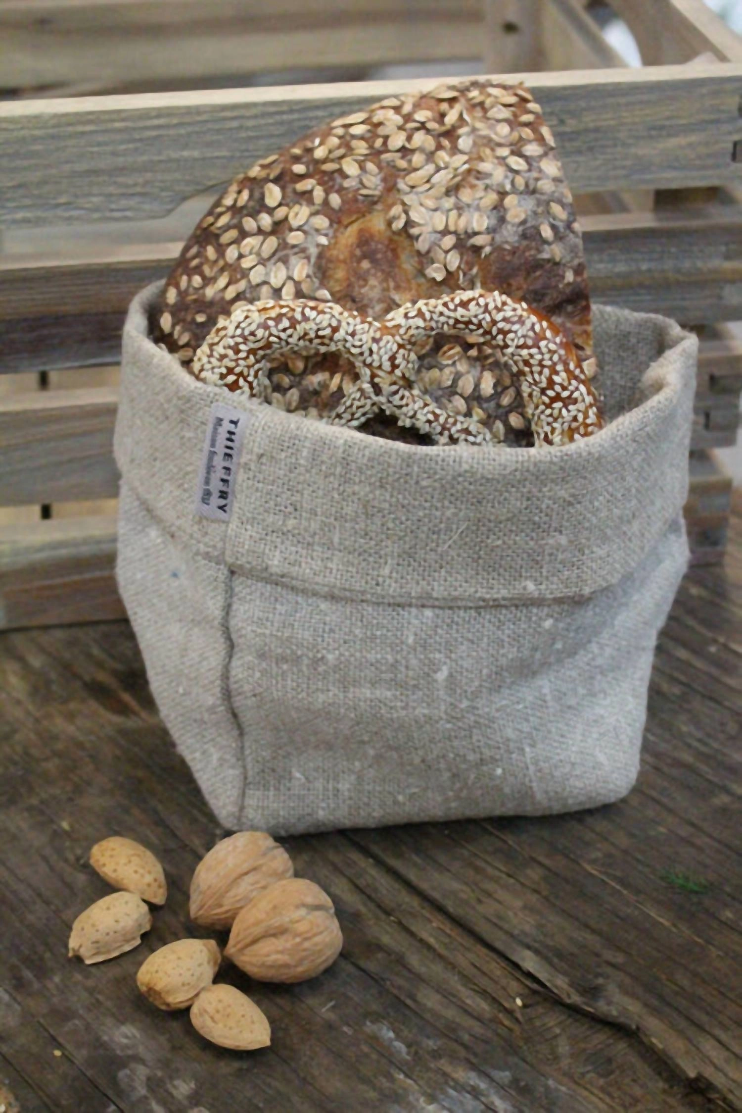 Thieffry Bagatelle Bread Basket In Grey