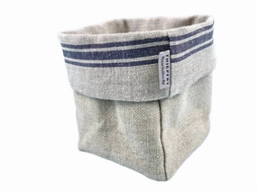 Thieffry Monogramme Bread Basket In Blue Bakeware online promo