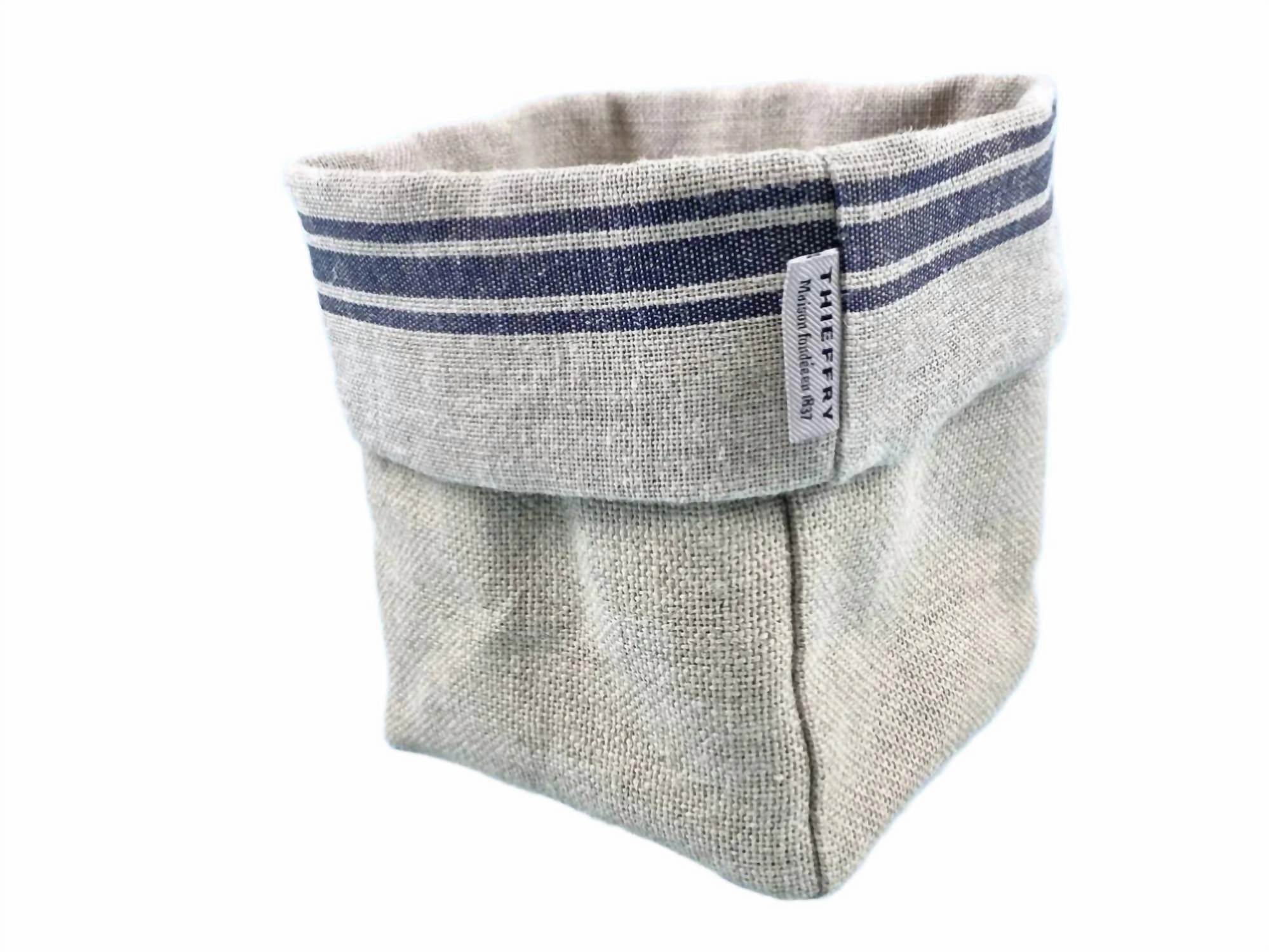 Thieffry Monogramme Bread Basket In Blue Bakeware online promo