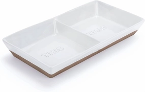 This That Divided Serving Dish In Classic White Cooking Tools & Accessories outlet tools