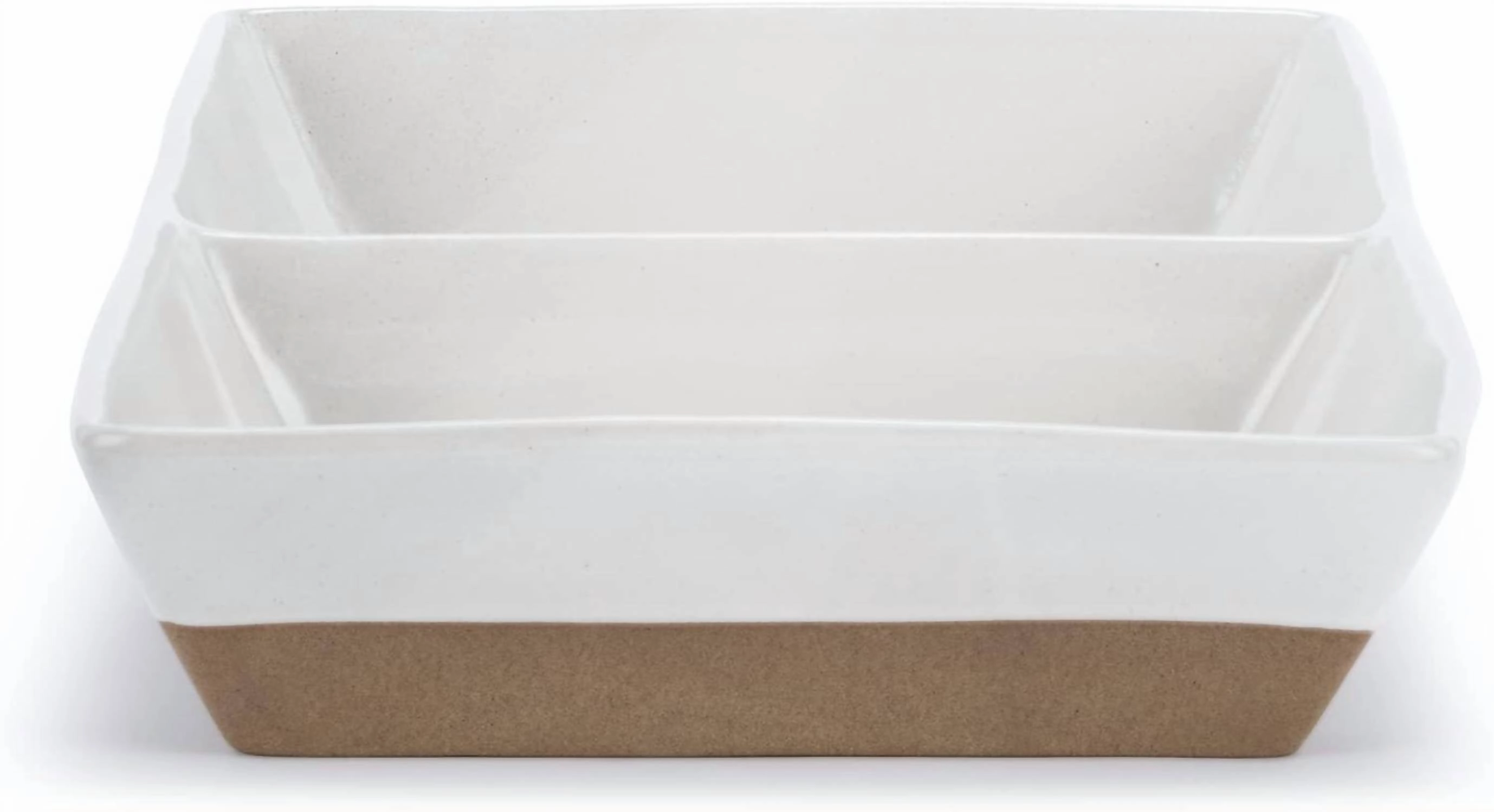 This That Divided Serving Dish In Classic White