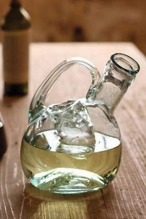 Tilted Wine Decanter with Ice Pocket Drinkware best price