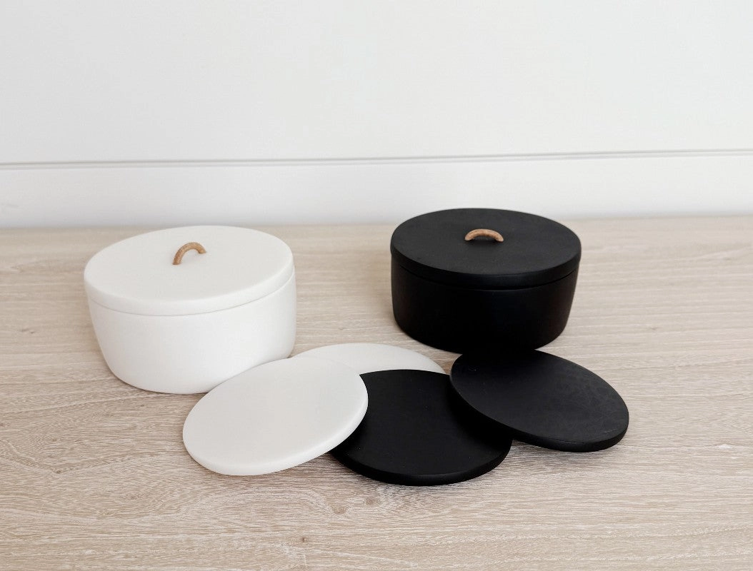 tina frey coaster set black