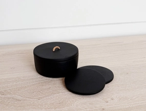 tina frey coaster set black Entertaining Servingware discount