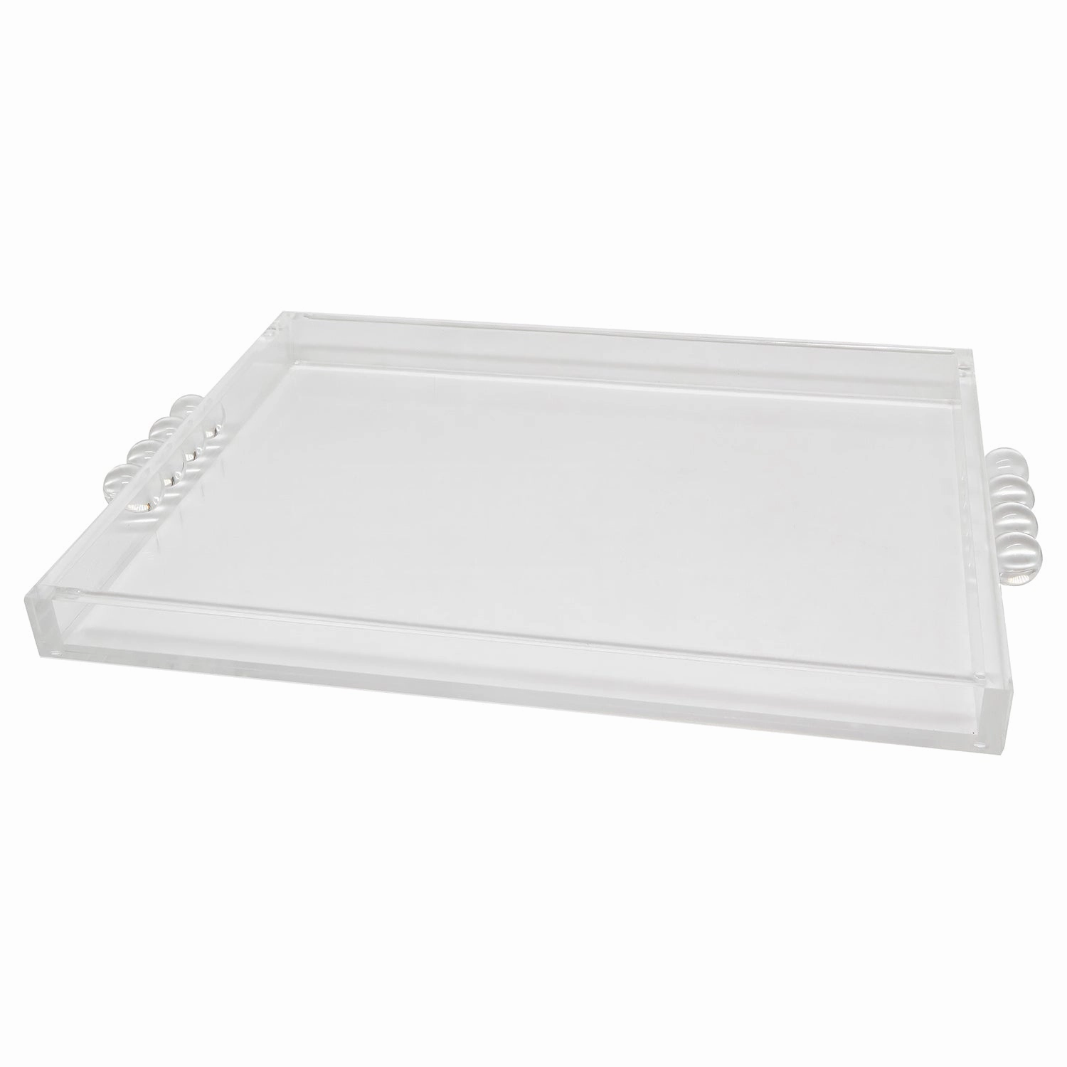 Tizo Design Acrylic Tray with Bubble Handles Clear 12"x16" Decorative Trays cheap sale