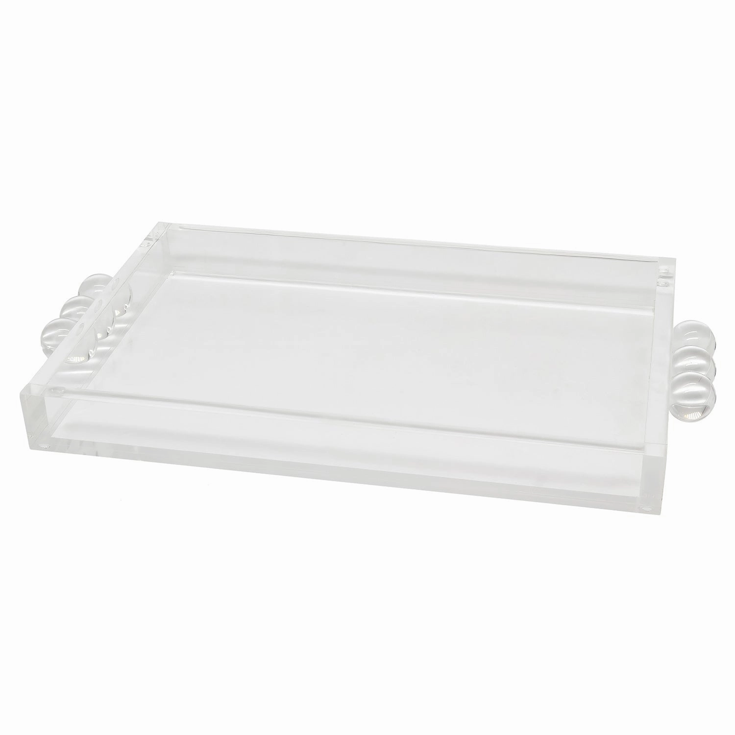 Tizo Design Acrylic Tray with Bubble Handles Clear 12x8 Decorative Trays cheap sale