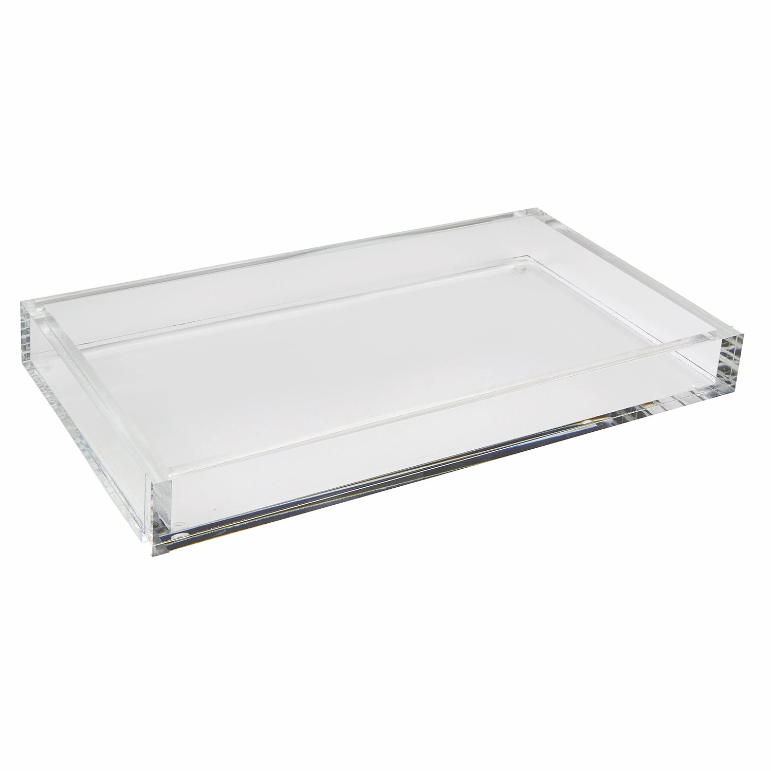Tizo Design Clear Lucite Tray 12x8 Decorative Trays cheap sale