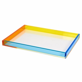 Tizo Design Lucite Tray 12x8 (Multi Color) Decorative Trays cheap sale