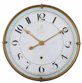Torriana Wall Clock Antiqued Gold Wall Clocks Timeless Sale