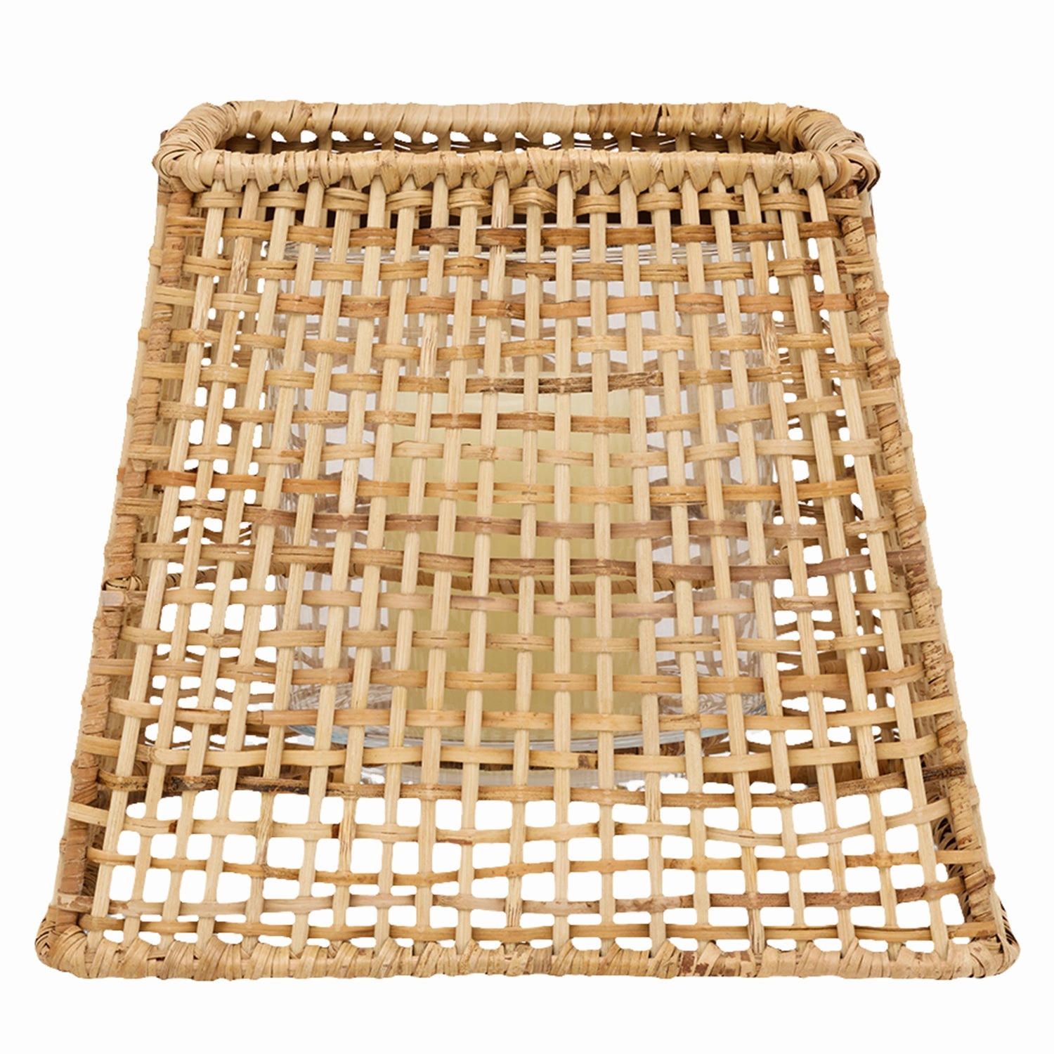 Trent Natural Rattan/Bamboo Large Hurricane Candle Holder Set/2