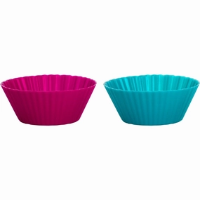 Trudeau Silicone Standard Muffin Baking Cup, Tropical, Set of 12 Bakeware online promo