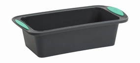 Trudeau Structure Silicone 8.5 x 4.5 Inch Loaf Pan, Grey/Mint Bakeware online promo