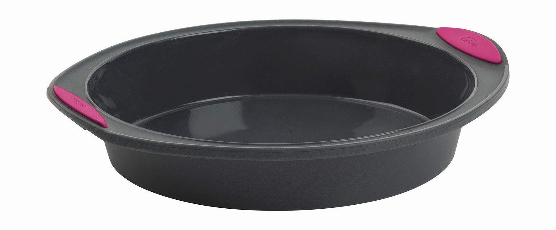 Trudeau Structure Silicone 9-Inch Round Cake Pan, Gray/Pink Bakeware online promo