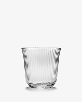 Tumbler L transparent ribbed glass Inku Glassware Tableware hot sale