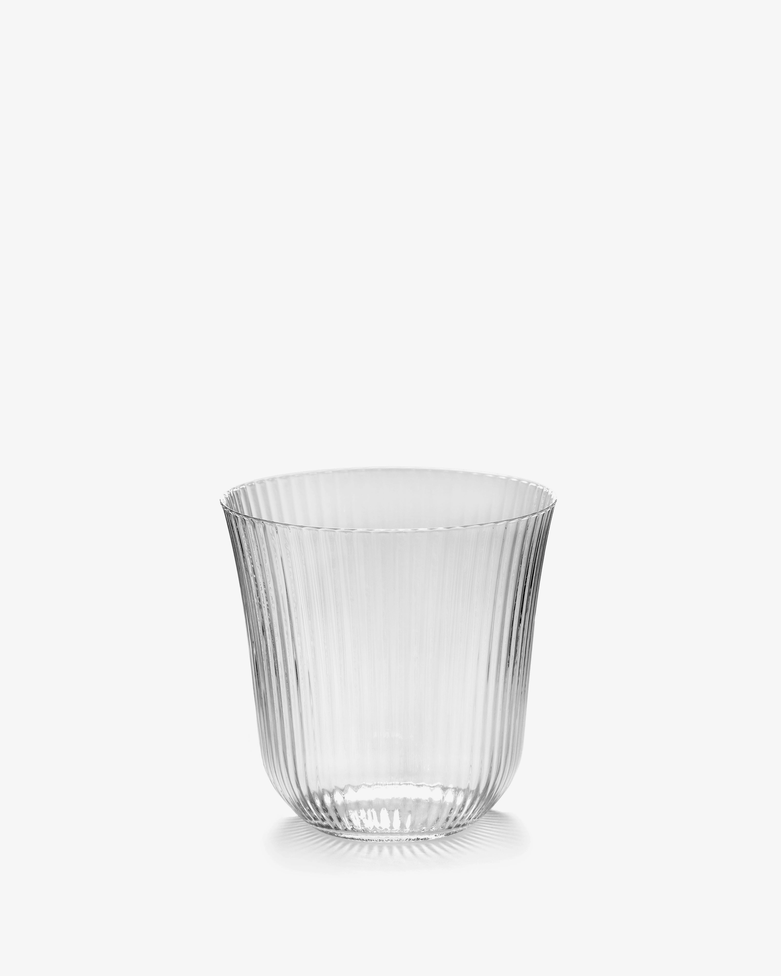 Tumbler S transparent ribbed glass Inku Glassware Tableware discount
