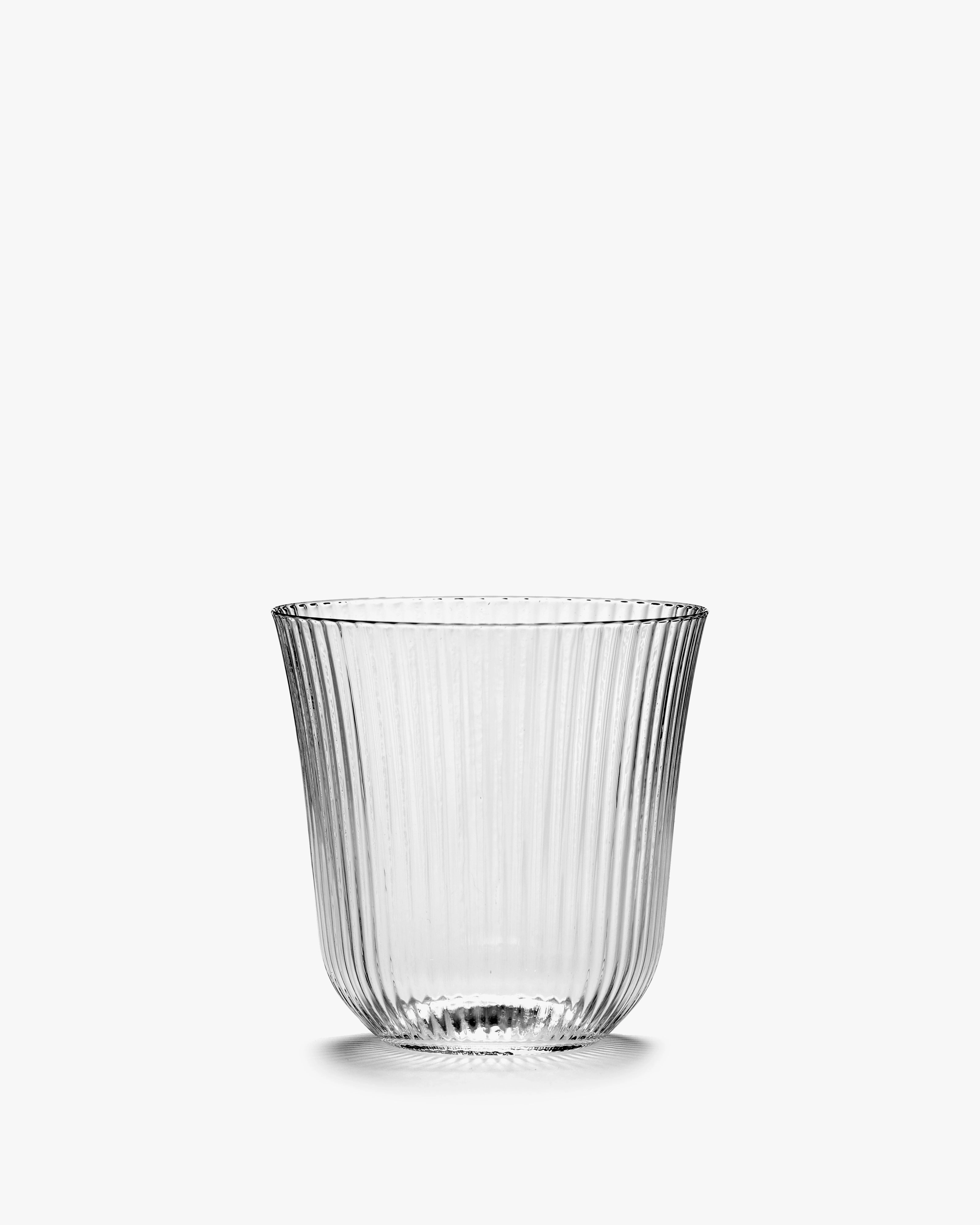 Tumbler S transparent ribbed glass Inku Glassware Tableware hot sale