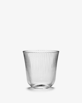Tumbler S transparent ribbed glass Inku Glassware Tableware hot sale