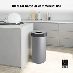 Umbra Vento Open Top 16.5-gallon Kitchen Trash Large, Garbage Can Cooking Tools & Accessories mega discount