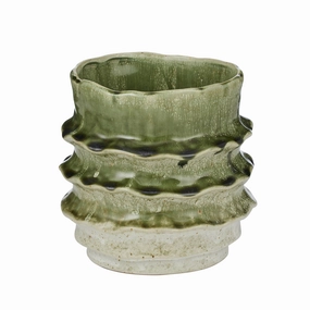 Urna Ceramic Pot 17x17cm Olive Cheap Vases for home