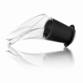 Vacu Vin Crystal Wine Server / Pourer Set of 2, Black Cooking Tools & Accessories mega discount