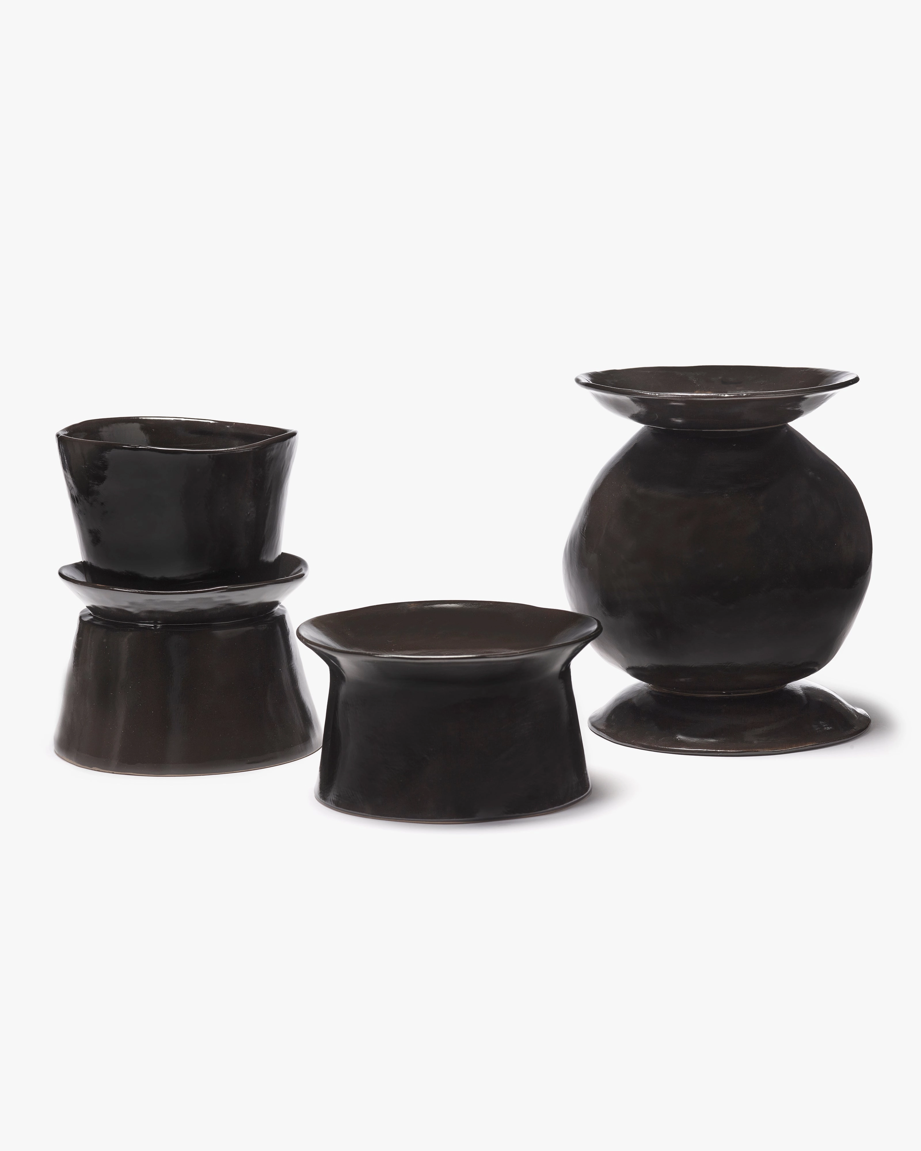 Vase ebony La Mre