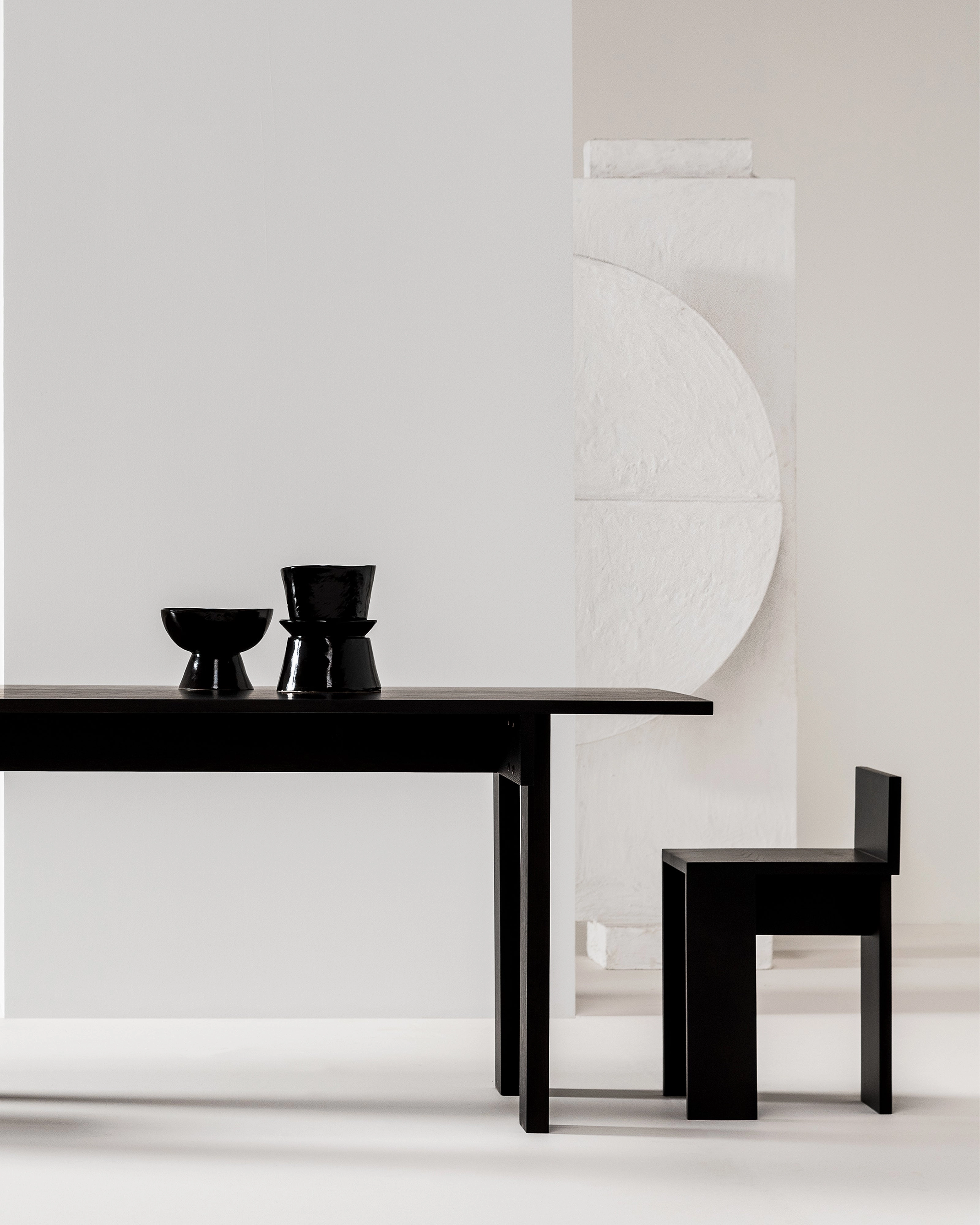Vase/Serving bowl ebony La Mre