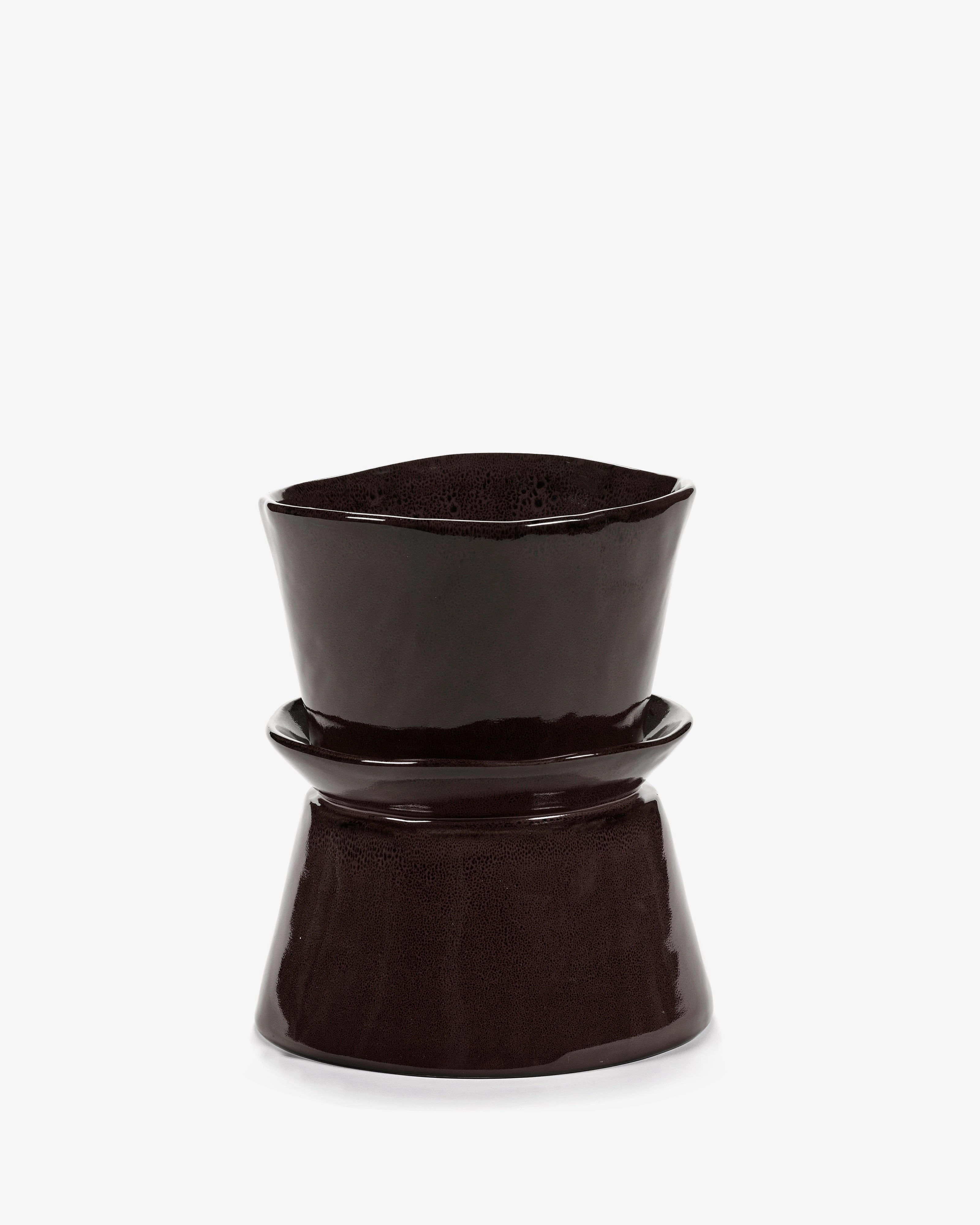 Vase/Serving bowl ebony La Mre Dinnerware tableware outlet
