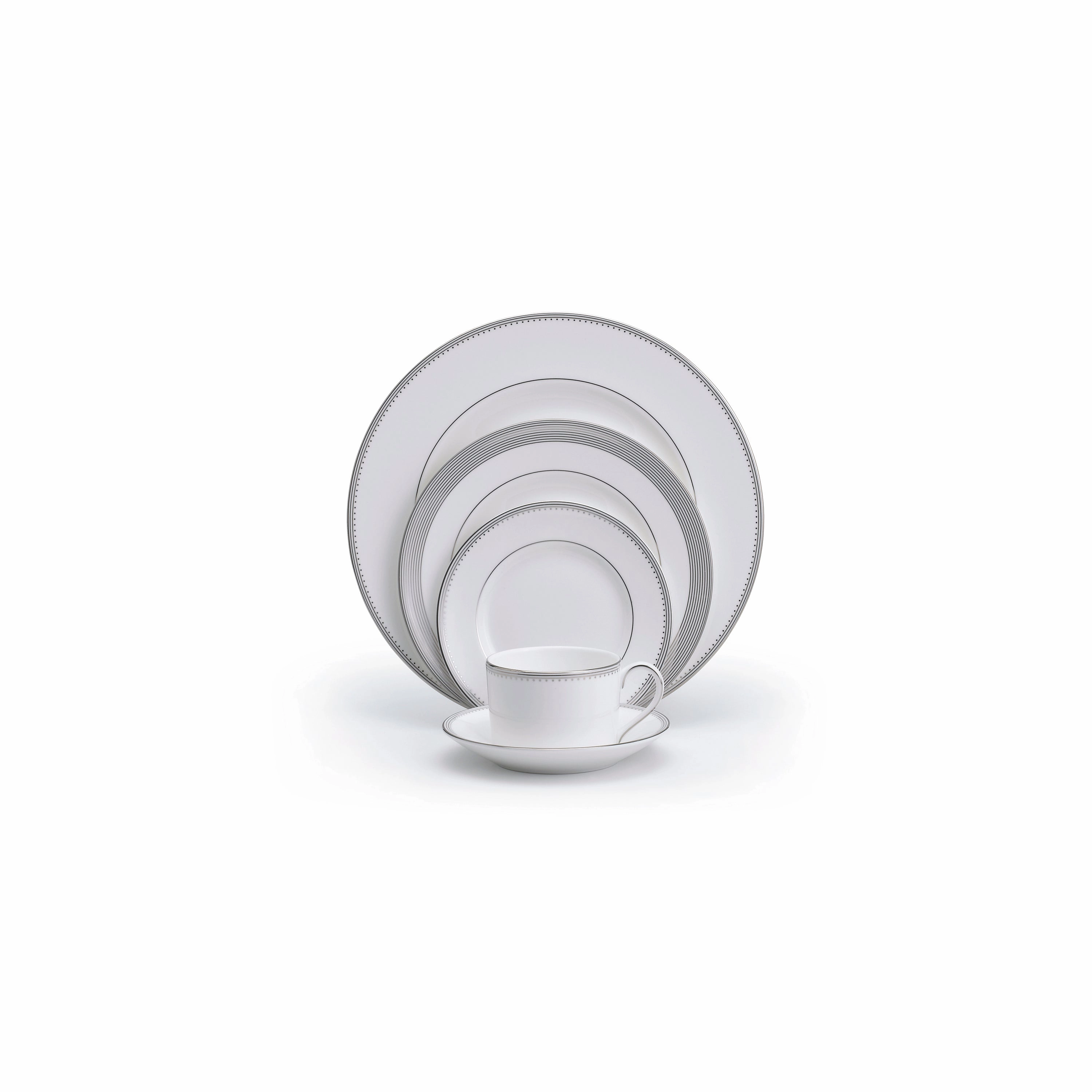 Vera Wang Grosgrain Dinnerware Set, 5 Pieces Serveware discount kitchenware