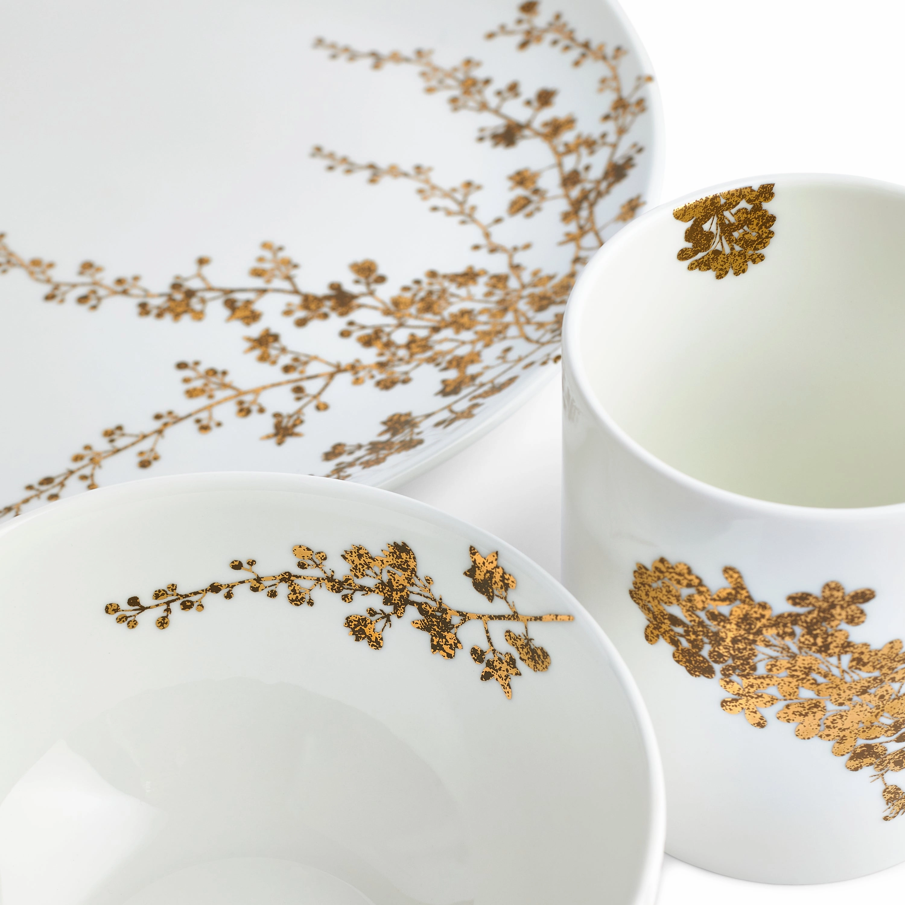 Vera Wang Jardin Dinnerware Set, 4 Pieces