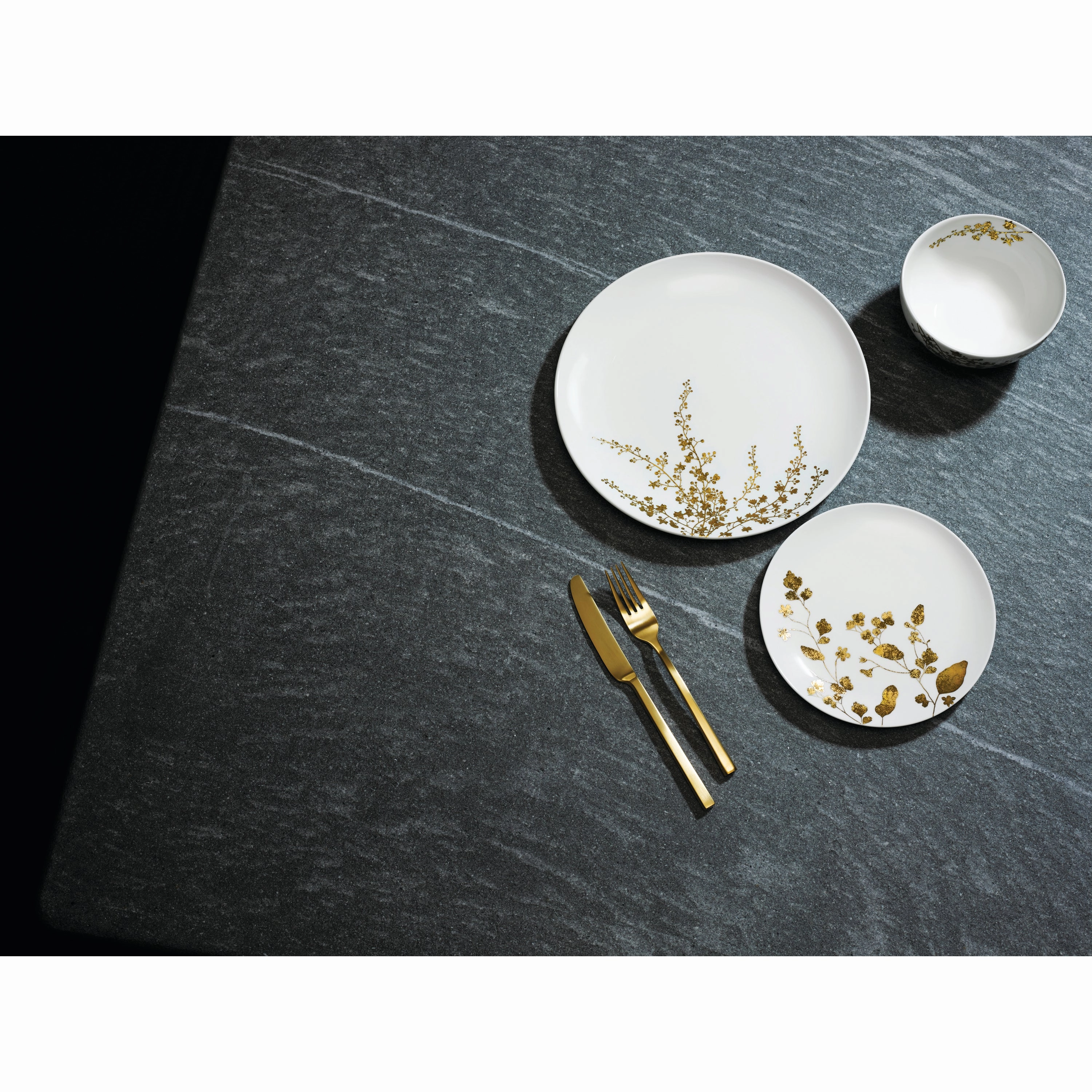 Vera Wang Jardin Dinnerware Set, 4 Pieces