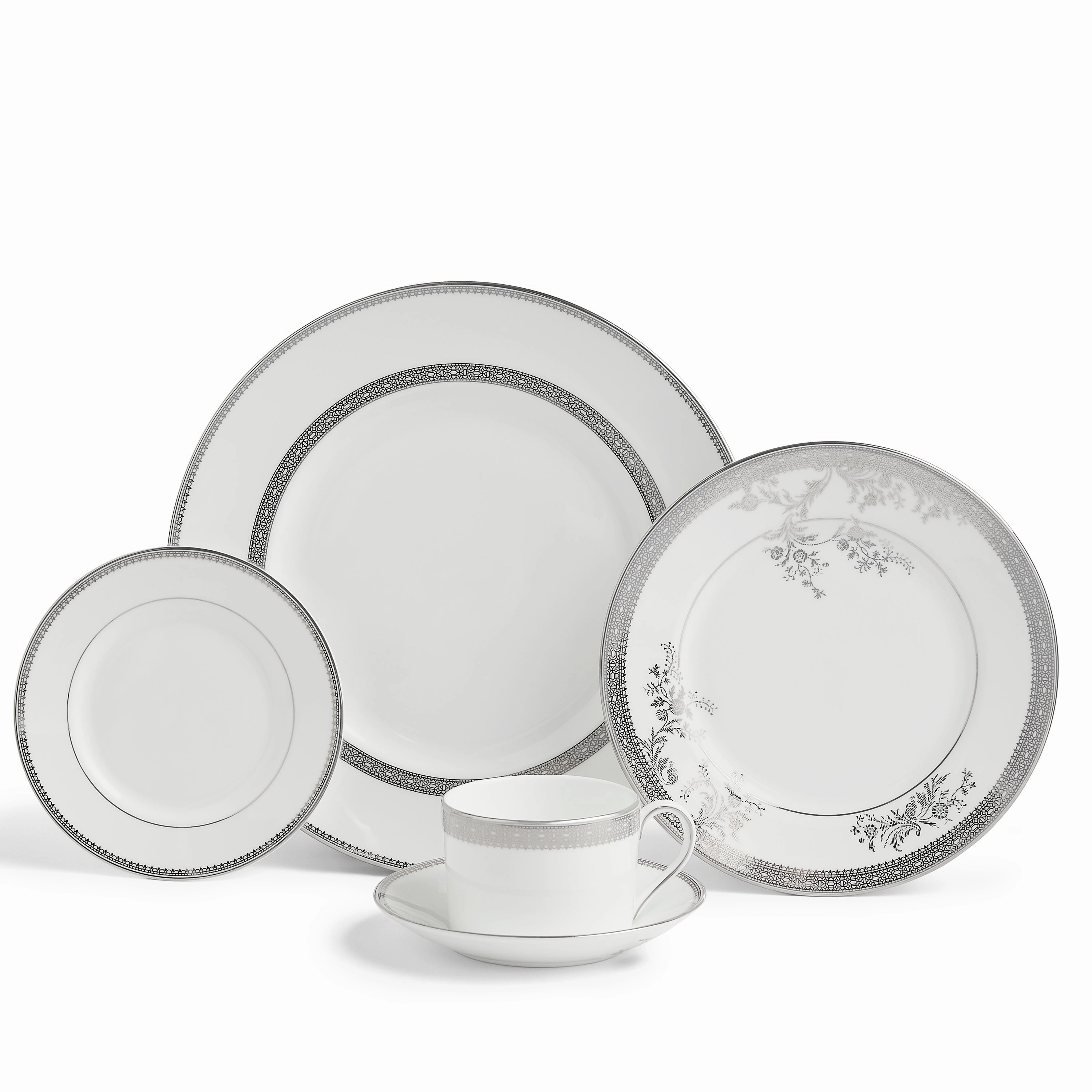 Vera Wang Lace Dinnerware Set, 5 Pieces Serveware discount kitchenware