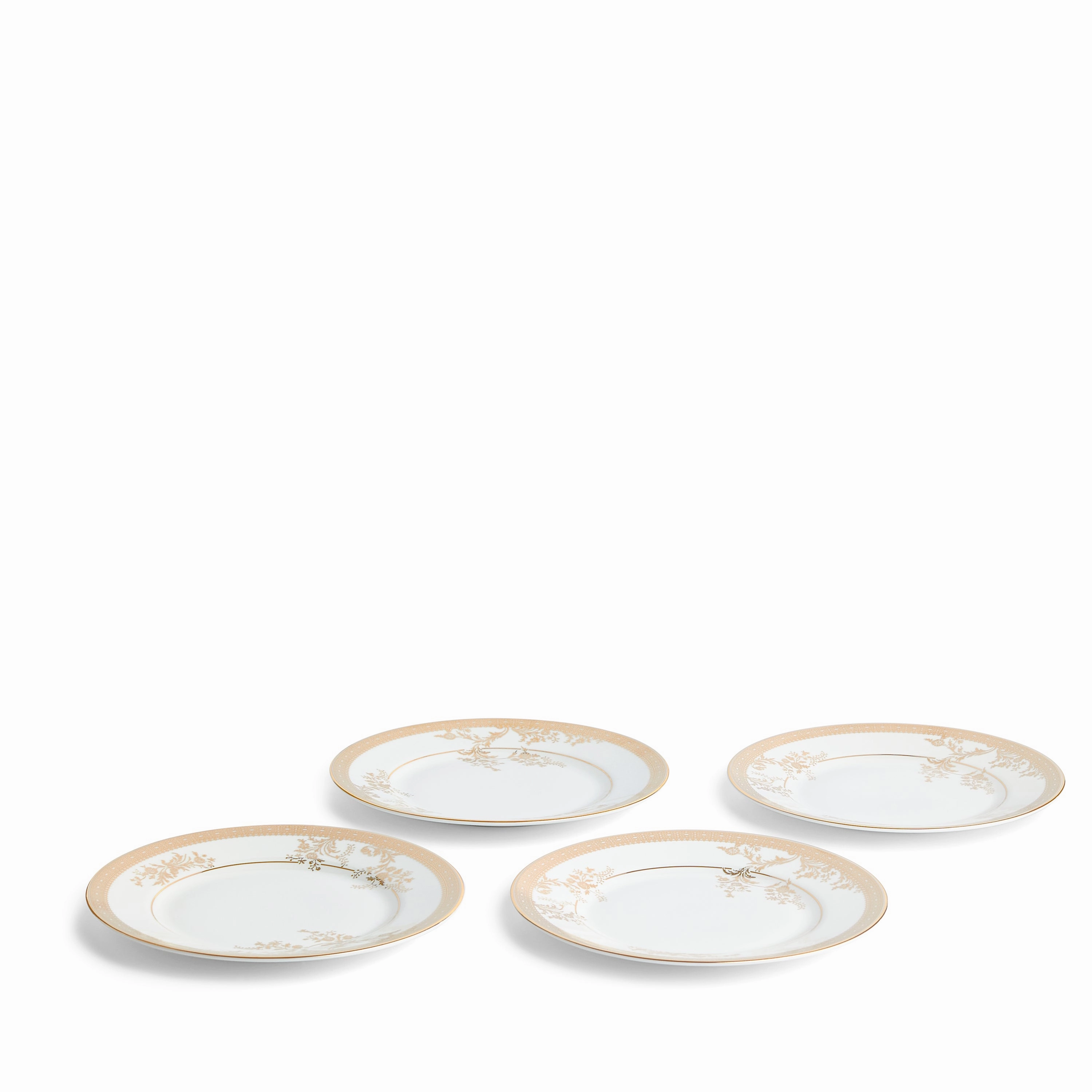 Vera Wang Lace Gold Dinnerware Set, 12 Piece Set