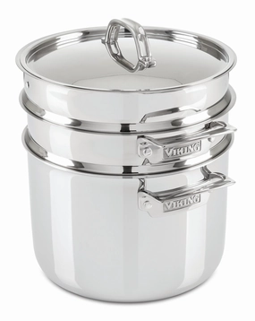 Viking 3-Ply Pasta Pot Multicooker With Steamer, Stainless Steel Cookware holiday sale