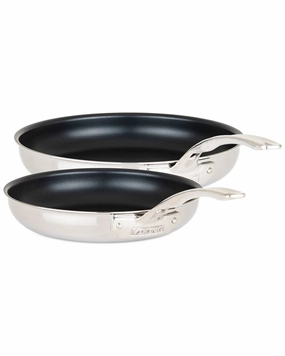 Viking 3-Ply Stainless Steel Nonstick 2pc Stainless Steel Fry Pan Set Cookware online kitchen sale