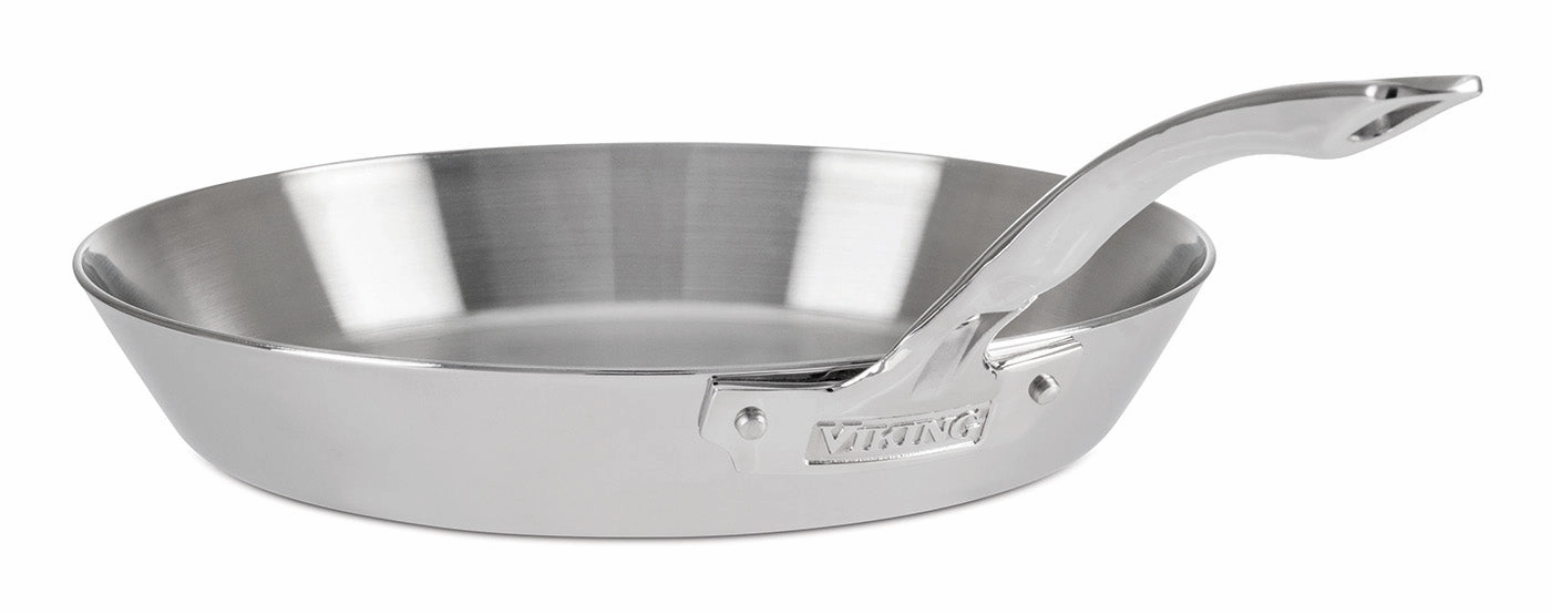Viking Contemporary 3-Ply Stainless Steel 12-Inch Fry Pan Cookware online kitchen sale