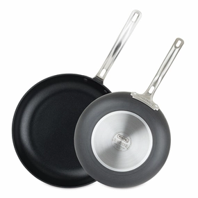 Viking Hard Anodized Nonstick 2 Piece Fry Pan Set, 10-Inch & 12-Inch, Black Cookware holiday sale