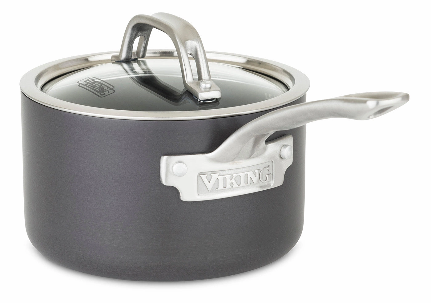 Viking Hard Anodized Nonstick 2 Quart Saucepan with Lid, Black Cookware online kitchen sale