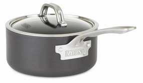 Viking Hard Anodized Nonstick 3 Quart Saucepan with Lid, Black Cookware online kitchen sale
