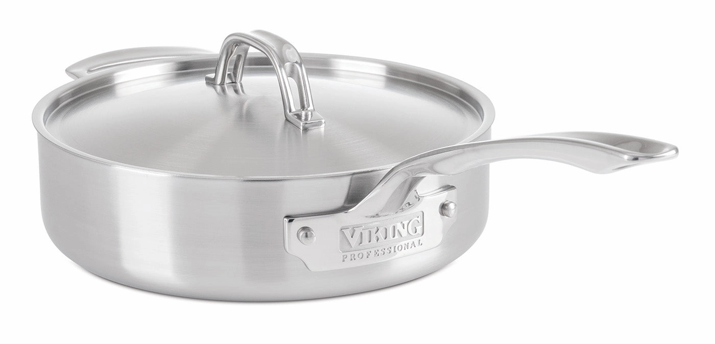Viking Professional 5-Ply Stainless Steel 3.4 Qt Saute Pan Cookware online kitchen sale