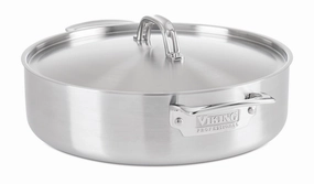 Viking Professional 5-Ply Stainless Steel 6.4 Qt Casserole Pan Cookware holiday sale